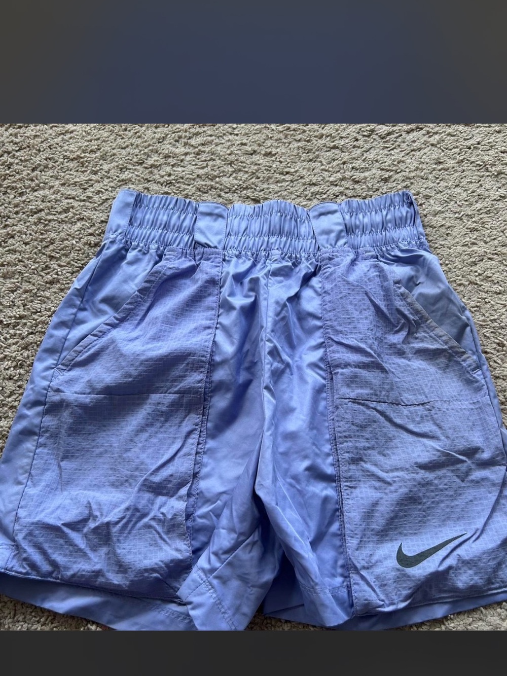 Nike Lavender Running Shorts with Swoosh